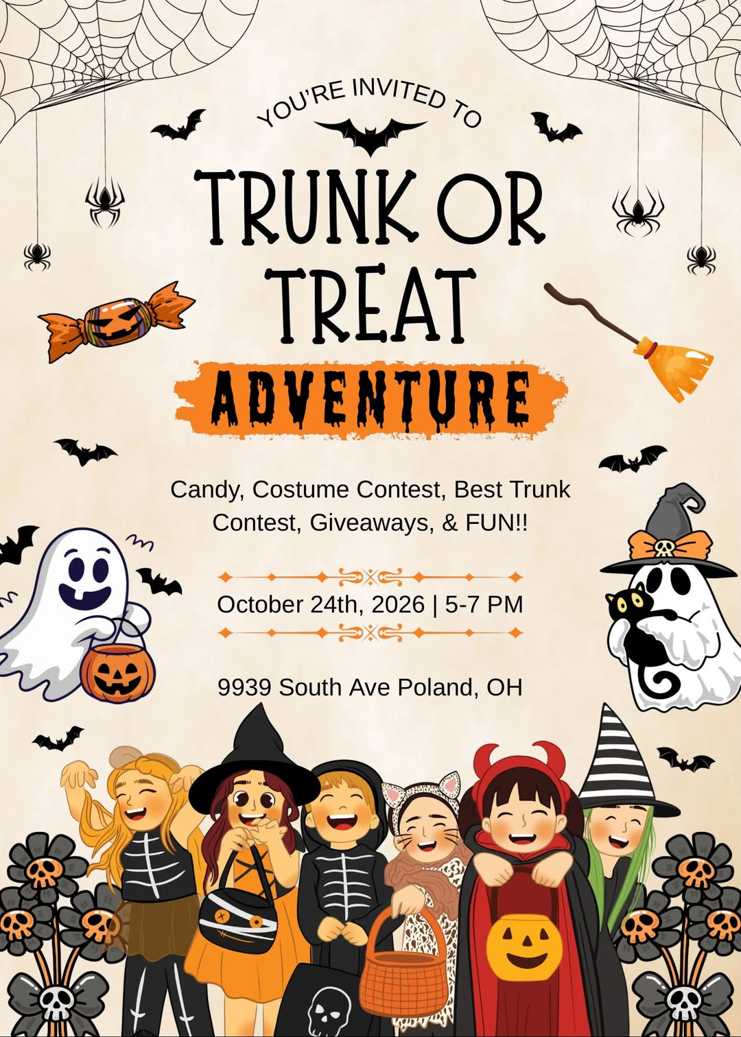 Trunk or Treat Adventure (Trunk or Treat Adventure event flyer)