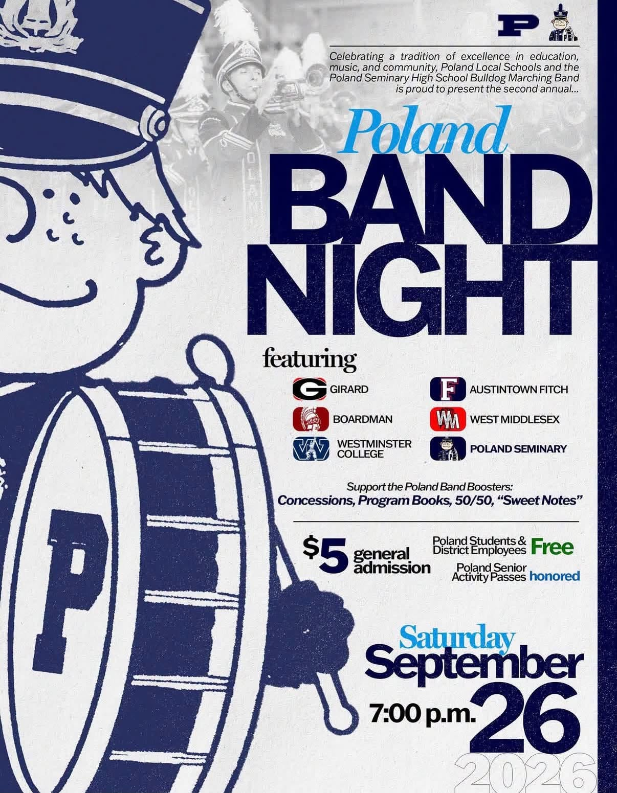 Poland Band Night (Poland Local Schools / Poland Seminary High School Bulldog Marching Band)